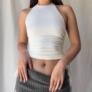 Revolve Superdown Cammie Halter in white